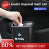 Hot 2025 Car Trash Can Hanging Garbage Bin Pressing Box With Lid For BMW X3 X5 M5 M3 E46 E90 E60 F10 E39 F30 E36 G30 E87 E70 E91