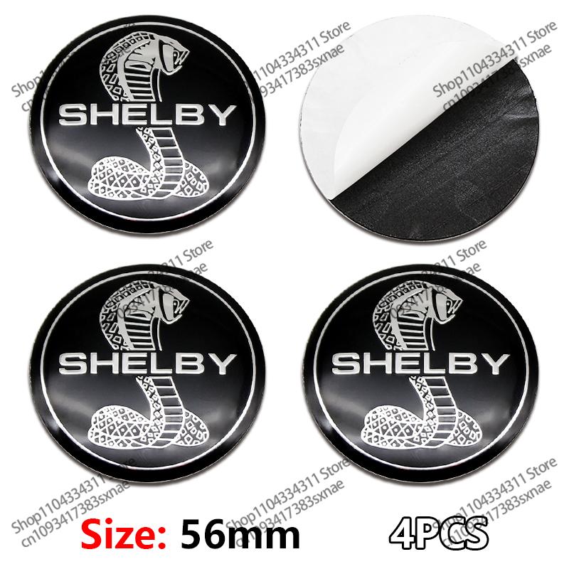 RFV6 Car Exterior Decorative Accessories Wheel Hub Center Cap Stickers Accessories 4Pcs 56mm 60mm 65mm For Ford Focus MK2 MK3 Mondeo