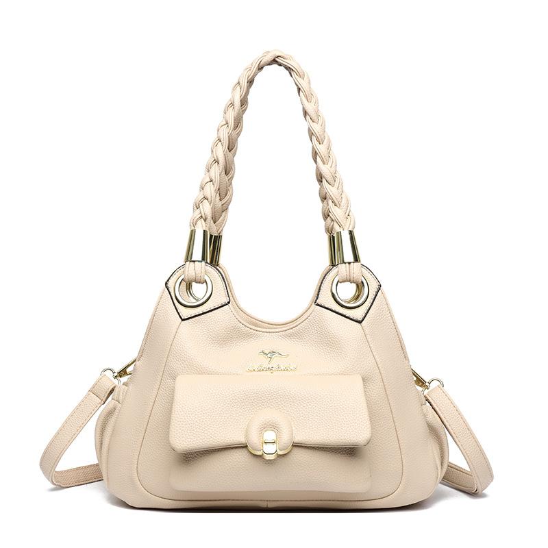 New Style Stitching Handbag Large Capacity Bag Messenger Bag Women's High-end Fashion All-match Tote Bag