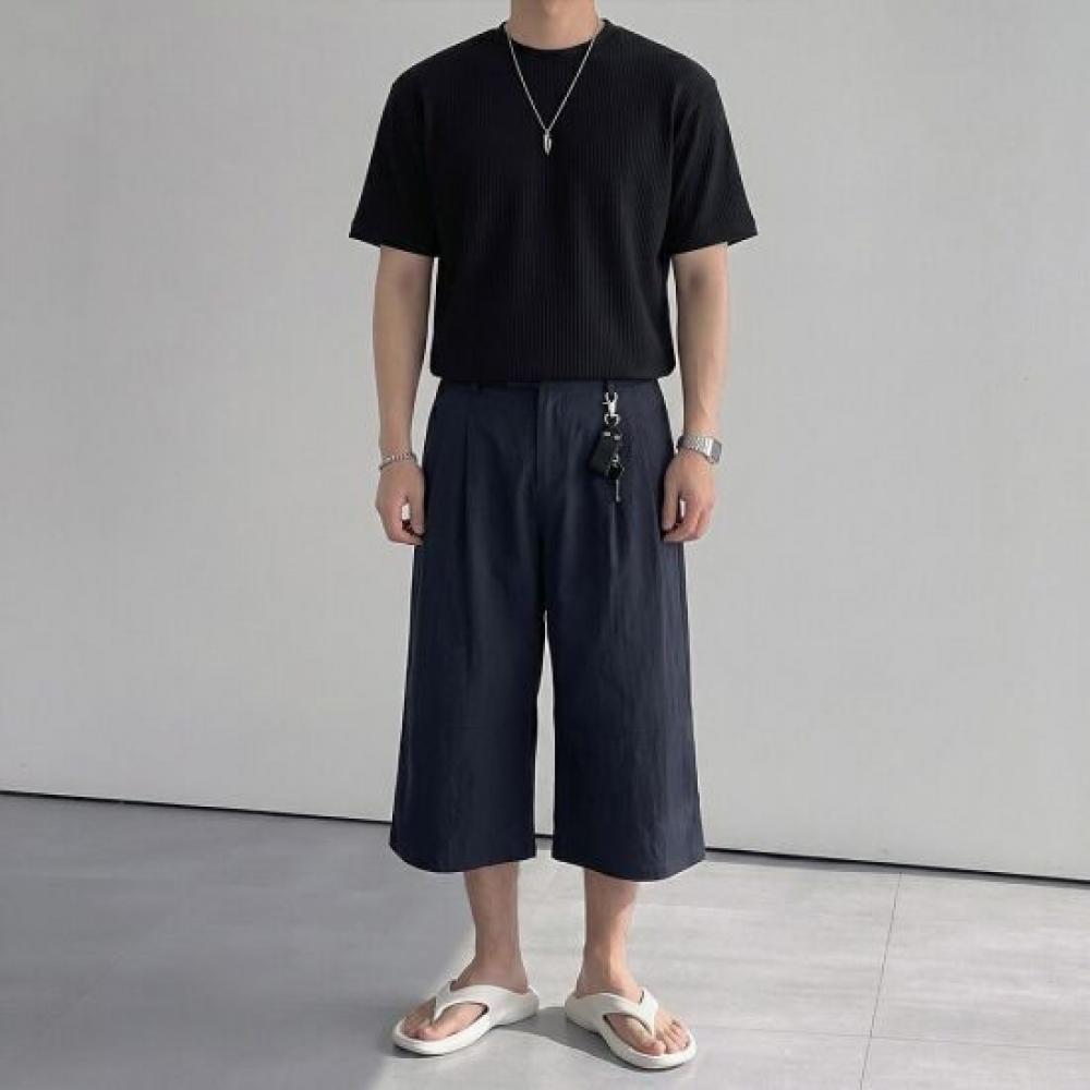 Onl Men S Keyring Pintuck Nylon Bermuda pantS 7 8 ShortS