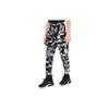 Geometric Pattern All Over Print Drawstring Casual Knit Sports Pants Kids Bottoms Black DM8070-077