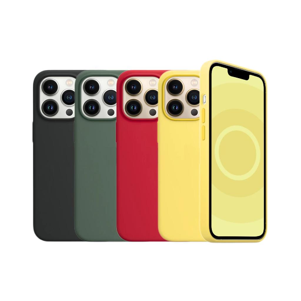 Чехол для Apple iPhone 13 Pro Max pro с анимацией Magsafe Liquid Silicone Magnetic Case для iPhone 13 с беспроводной зарядкой Protect Cover