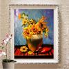 5d Diamond Painting Sunflower Round Drill Flowers Diamond Embroidery Cross Stitch Patterns Decor