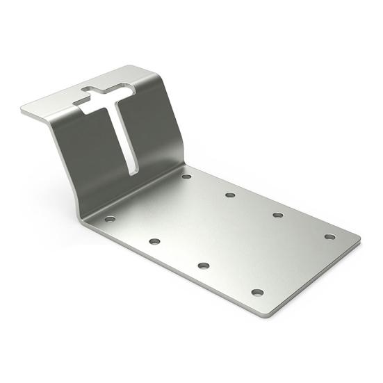 6 шт. сверхпрочный плоский кронштейн для мебели, держатель для столба забора, устойчивый к коррозии, простой монтаж, угловой кронштейн, аксессуары