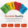 PM Company 1000 Pairs (2000 pcs) Raffle Tickets, 50/50 Double Raffle Tickets (Blue/Red/Green/Yellow) 250 Pairs Per Color, for Events, Carnivals,