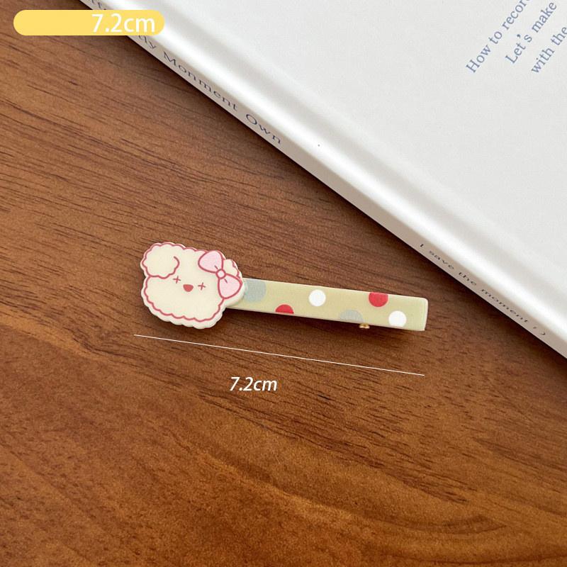 Cartoon Big Eyes Plush Ball Hairpins for Women Girls Funny Rainbow Color Ugly Doll Bangs Side Duck Bill Clips Barrettes Headwear