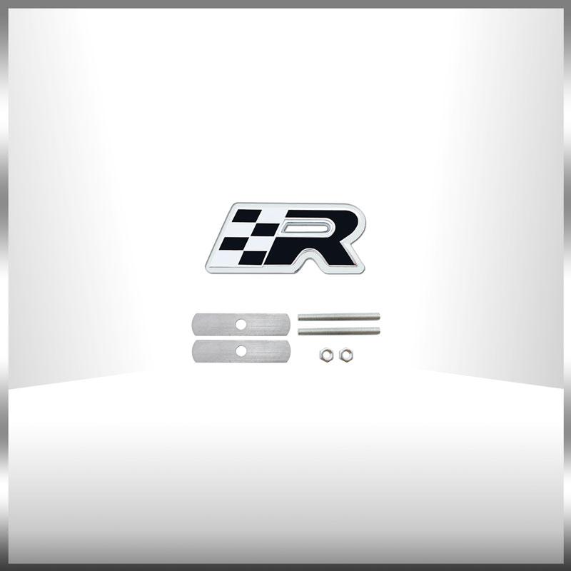 Car 3D Metal Sticker Race 300 Flag Emblem Front Grille Sticker Fender Side Badge Decal For Seat Cupra Leon Altea Ibiza Fiat 500