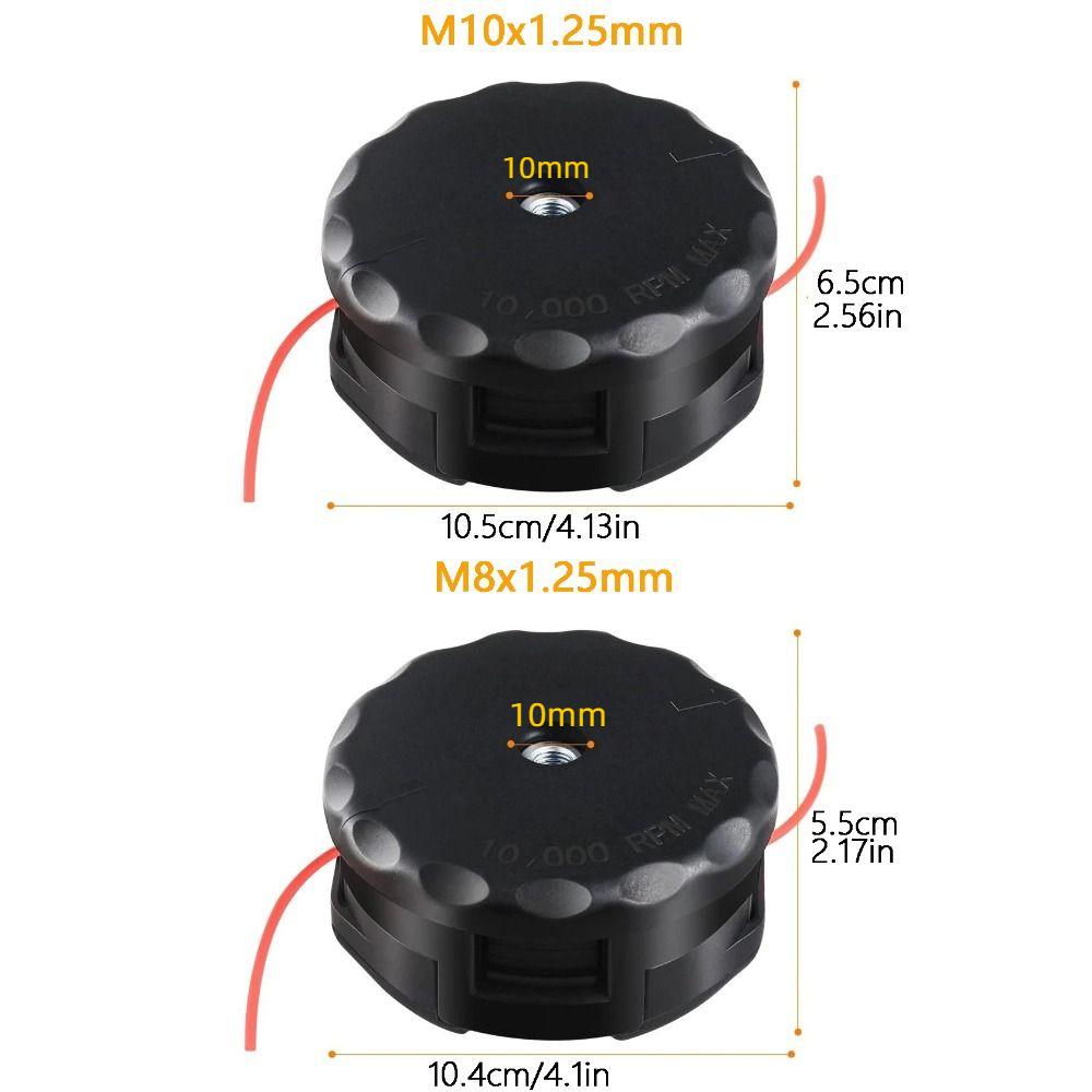 Головка триммера Speed Feed с леской для стрижки травы для щетки M10*1.25/M8*1.25