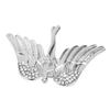 Angel Brooch Pin Alloy Rhinestone Collar Pin Coat Sweater Decorative Accessories Sliver