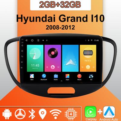Android Carplay автомобильное радио для Hyundai Grand I10 2008-2012 мультимедийный проигрыватель головное устройство стерео GPS навигация BT WIFI 2+32 ГБ