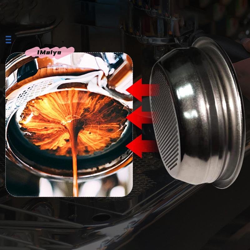 M-Universal 304 Stainless Steel Filter Basket for Bottomless Portafilter 58mm Espresso Powder Bowl for Home Baristas Coffee