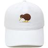 Cute Kiwi Embroidered Baseball Cap Washed Retro Daddy Hat Fun Men's and Women's Casual Outdoor Sun Hat