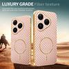 For Huawei Pura 80 Phone Case Carbon Fiber Textured Electroplated TPU Back Cover