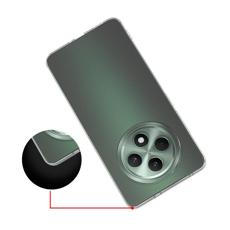 For Reno12 F Case Simple Slim Soft TPU Clear Transparent Phone Case On For OPPO Reno12F G Cover