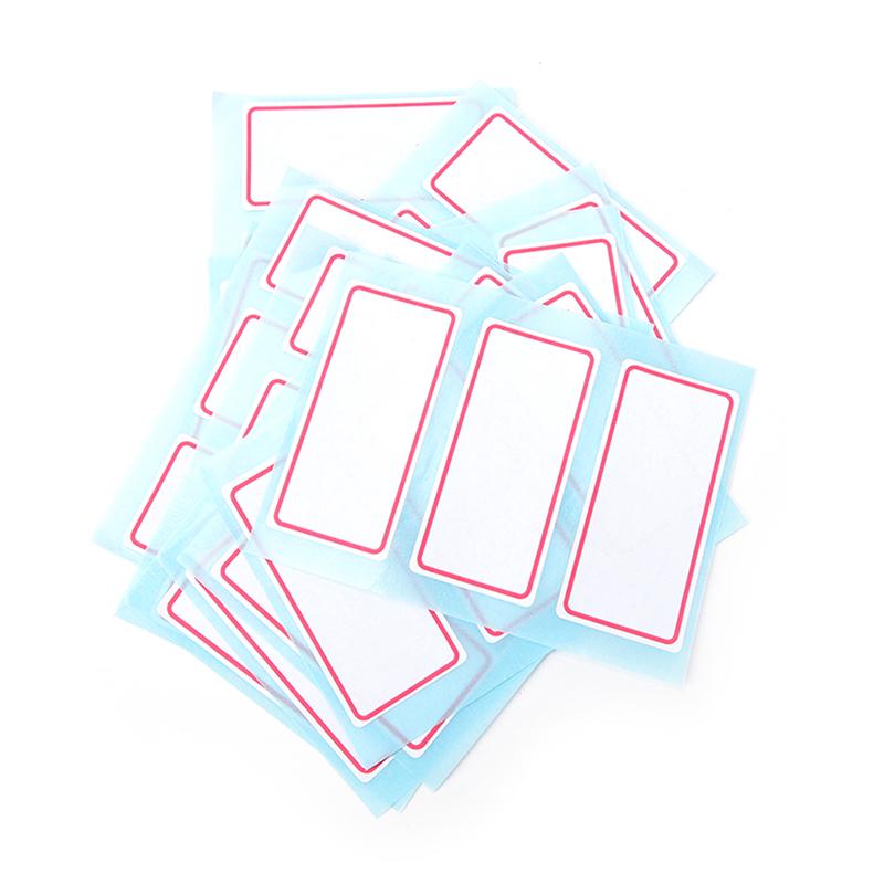 12Sheets Self Adhesive Label Blank Note Label Bar Sticky Writable Name Stickers