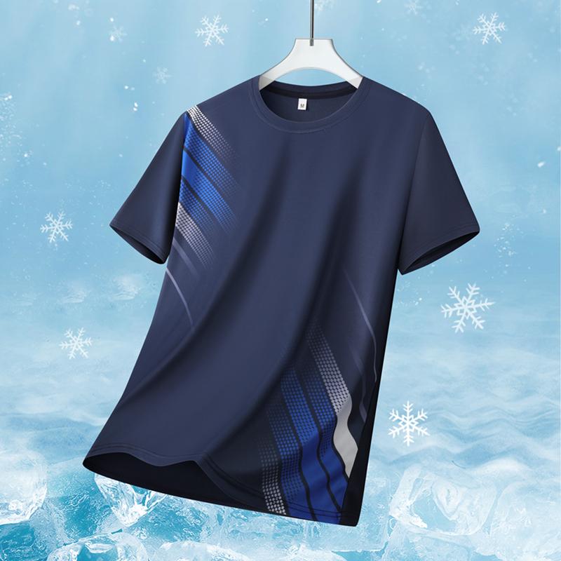 Quick-Drying Ice Silk T-Shirt Short-Sleeved Summer Sports Top Breathable Comfortable New Arrival for Active Wear
