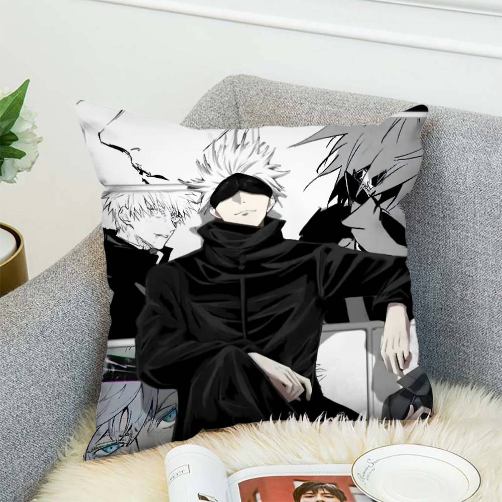 Чехол на подушку Jujutsu Kaisen Годжо Сатору Современное украшение для дома Гостиная Роскошный чехол на подушку для дивана Декоративные чехлы на подушки