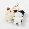 2pcs/set Magnetic Otter Keychain Panda Fruit Bag Charm Bee Cartoon Couple Pendants  Girls