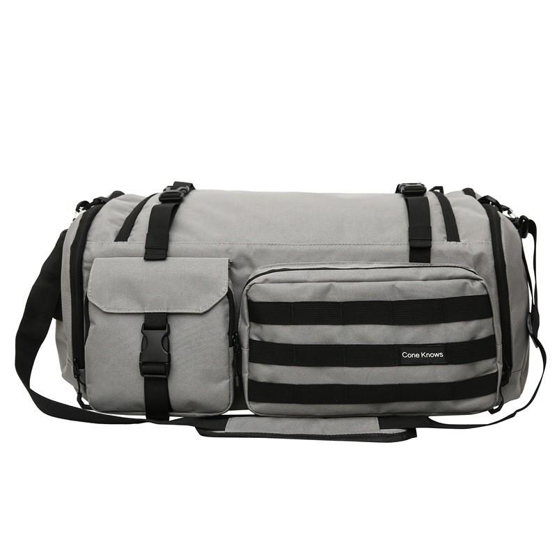Unisex Large Capacity Nylon Travel Gym Bag With Expandable Design Lightweight Outdoor Backpack Hiking Yoga Daily Use