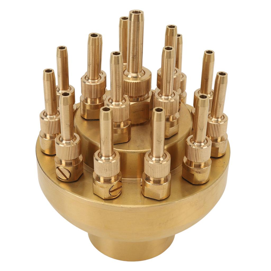 Fountain Nozzle Brass G2 Inch DN50 3 Tier Adjustable Column Water Fountain Nozzle Sprinkler Spray