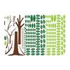 Waterproof Self Adhesive Happy Tree Pattern Removable Wall Sticker TV Backgro NE