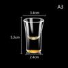 Luxury Crystal Glass Vodka Glass Sake Shochu Glass Bar Liqueur Gold Foil Glass Tea Cup High-end Gifts Hard Liquor Cups