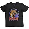 Футболка Def Leppard Lightning Leopard Band Официальная Новая Черная