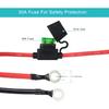 [5 Pack] 2FT SAE To O Ring Terminal Harness 10AWG - Eyelet O-Ring Terminal 10Gauge Harness With 30A Fuse,Battery Trickle Charger Cable For