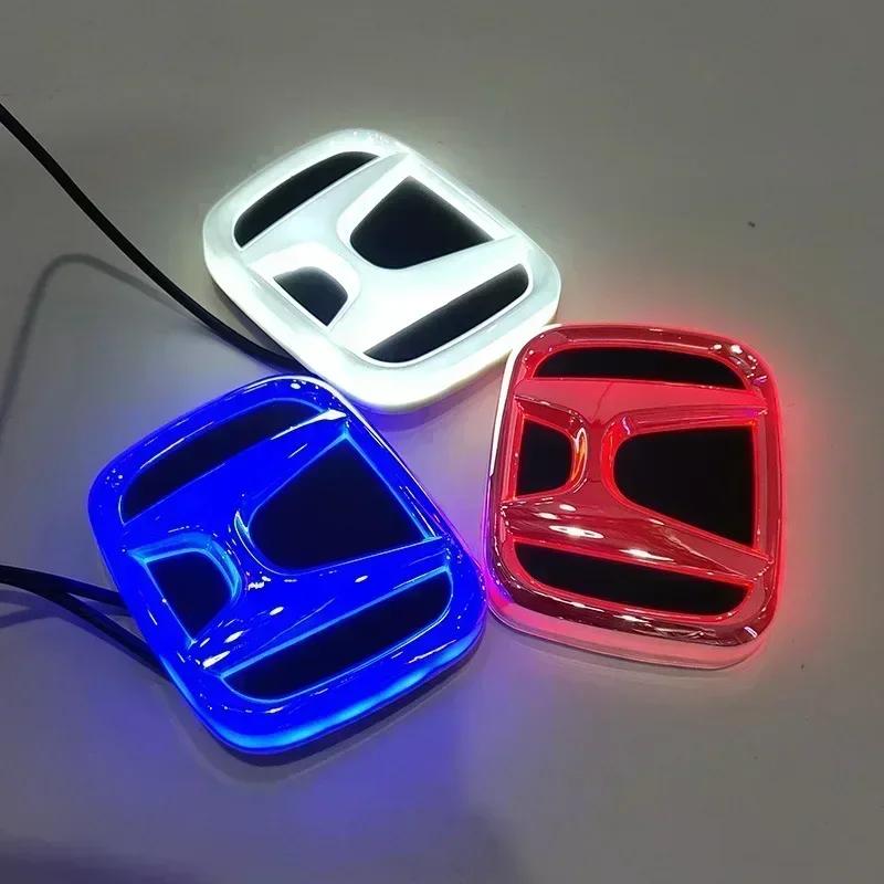 Car Front Grille LED Rear Trunk Emblem Light Badge Sticker for Honda Accord Odyssey CRV Jazz Civic CITY Crosstour Inspire Pilot ahw256