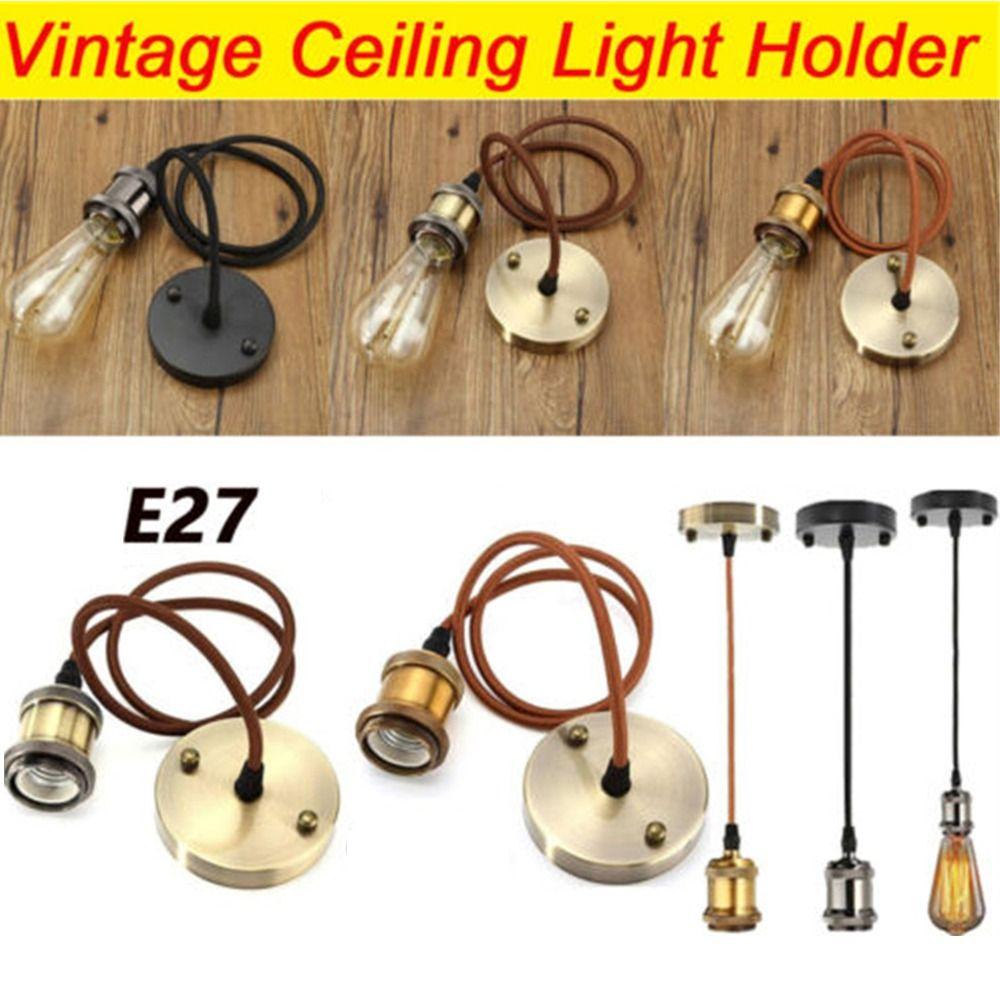 Socket Lamp Base Home Decoration Ceiling Light Bulb Holder Pendant Light Hanging Rose Lamp Fitting