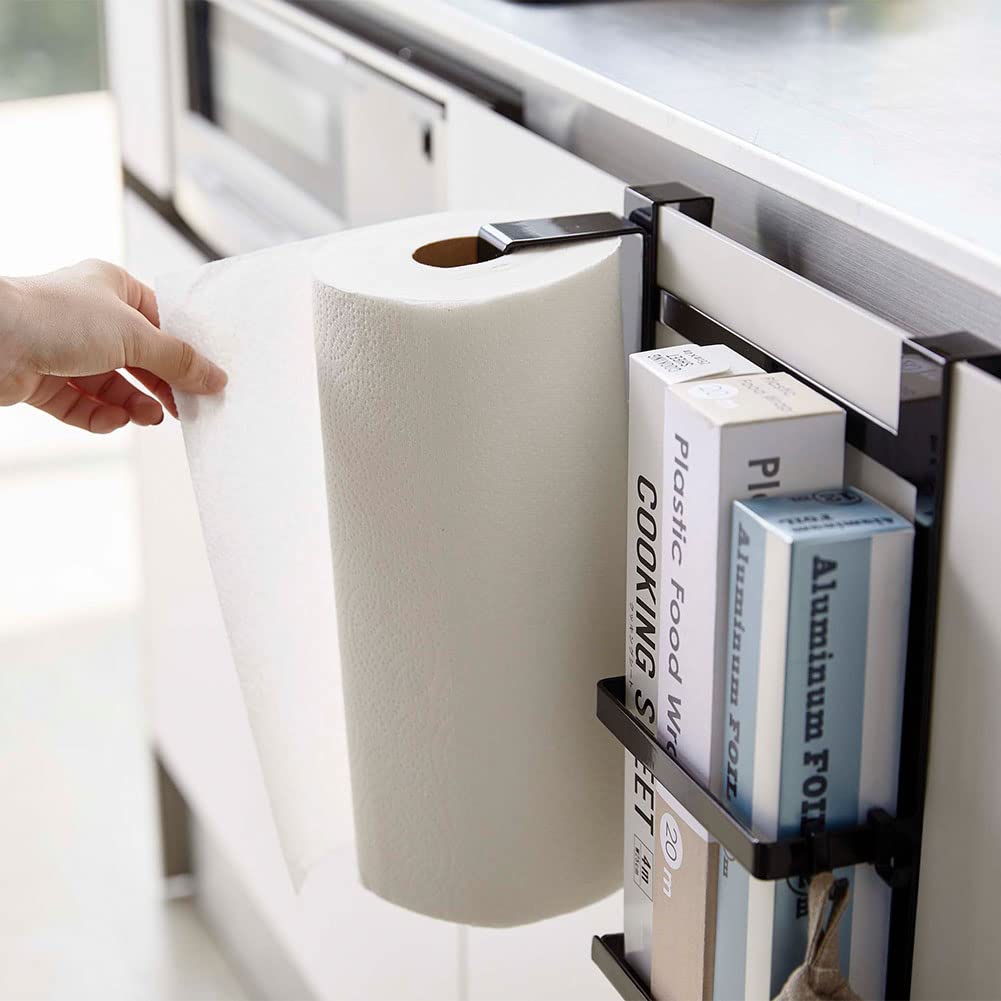 [Yamazaki] 5695 Держатель для бумаги и оберток, черный - для хранения на кухне