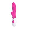 Pretty Love Snappy Silicone Vibrator with Clitoral Stimulator