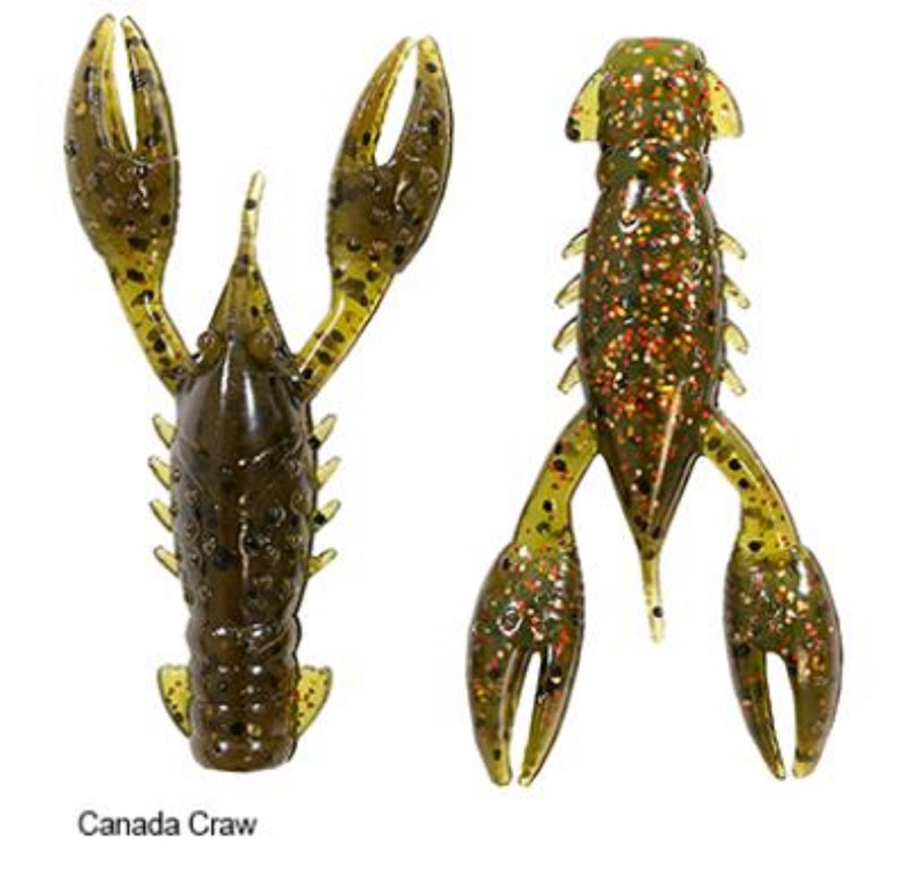 Zman Мягкая приманка TRD Crawz 2,5 дюйма, 6 шт. в упаковке, Canada Craw (3370)