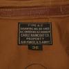 BUZZ RICKSON'S BR80324 CABLE RAINCOAT CO. A-2 Goat Leather Flight Case Jacket 36 BrownUsed
