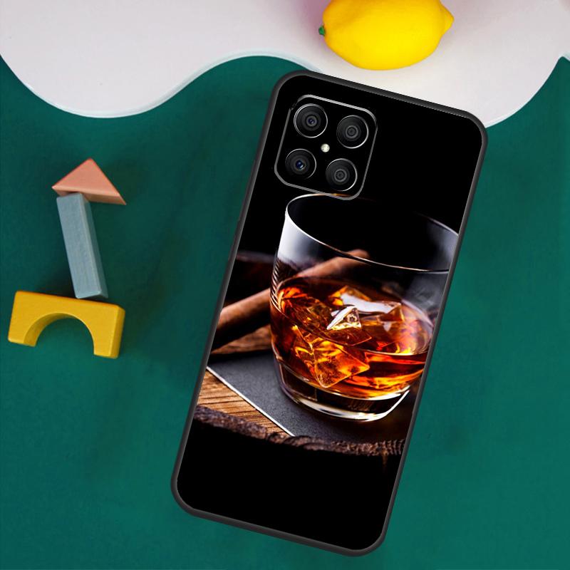 Кейс для сигар и виски для Honor Magic 7 Pro 5 6 Lite Honor 200 Pro 50 70 90 X9a X8a X8 X9 X8b X9b X9c Чехол