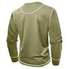Мужская футболка Henley, повседневная, с длинным рукавом, легкая, на пуговицах, рубашка-пуловер, эластичная, базовая, топы, спортивные, облегающие, рубашки Henley для мужчин