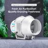 4 Inch Exhaust Fan 220V EU Home Silent Inline Pipe Duct Fan Bathroom Extractor Ventilation Kitchen Toilet Wall Air Ventilator