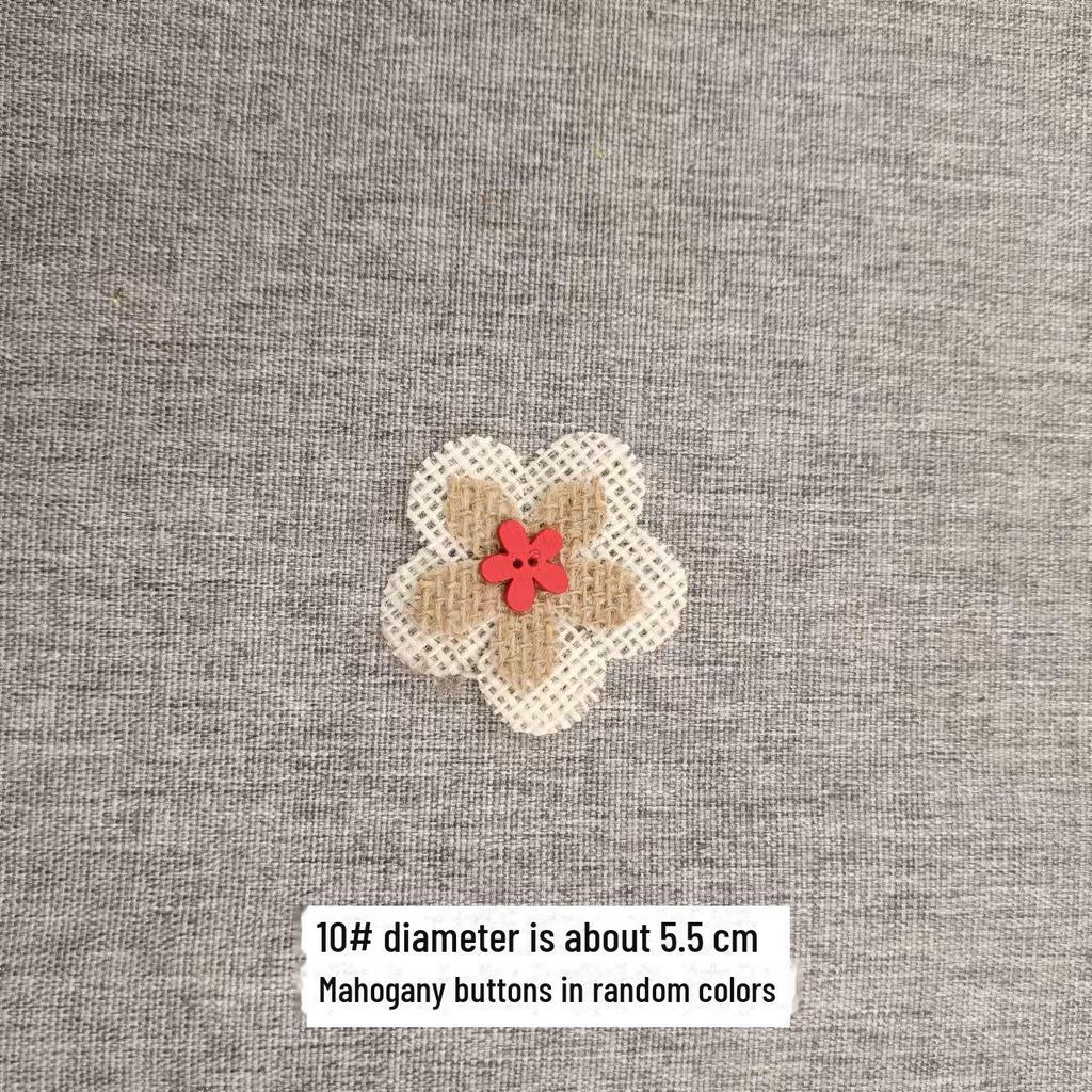 Льняная цветочная корзина ручной работы: 3D-украшение для шляпы в виде розового банта для поделок своими руками и в детском саду