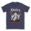 Винтажная футболка Elvira Mistress of the Dark для унисекс с круглым вырезом из чистого хлопка, футболка с коротким рукавом, одежда больших размеров