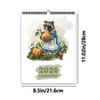 1pc 2026 Hand-Drawn Animal Calendar, Peter Rabbit & Fox Designs, 12 Unique Patterns, Wall-Mounted Monthly Planner, Perfect Gift