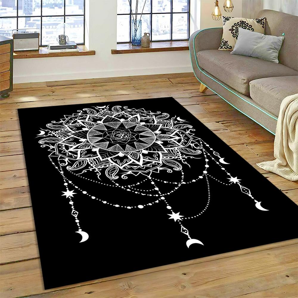 Bohemia Meditation Mandala Flower Carpet Rug for Home Living Room Bedroom Sofa Doormat Deco Mat