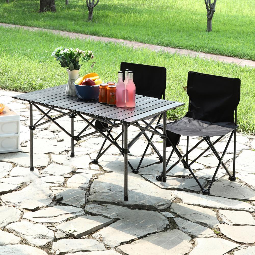 Portable Camping Table Portable Lightweight Folding Table for Camping Hiking Picnic Bbq Heavy Duty with Mesh Bag Strong Load