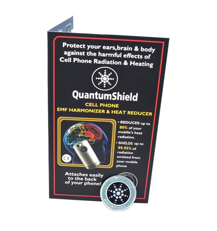 Наклейки для защиты от радиации Quantum Shield: Черные наклейки Tech Energy для мобильных телефонов