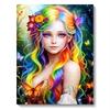 Алмазная картина красочная девушка картина из стразов мозаика бабочка рукоделие домашний декор подарок