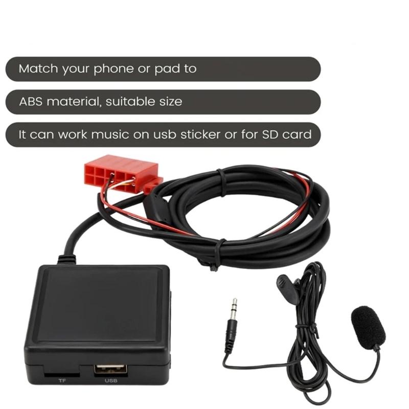 Интеллектуальный адаптер-aux кабель для автомобиля для W124 W140 W210 W163 BE2210 BE1650 Бесперебойная музыка и конференц-звонки