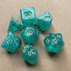 7pcs/lot Polyhedral Dice Set Double-Colors Dice D4 D6 D8 D10 D% D12 D20 for DND RPG Table Games