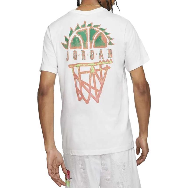 Air Jordan MENS DNA Casual Sports Knit Crew-neck Short Sleeve White Men's CZ8060-100