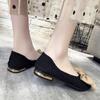 Fashion Casual Woman Shoe Bow-Knot Pointed Toe Shallow Mouth Soft Patent Leather Ballet Flats Female Footwear Butterfly Moccasin New