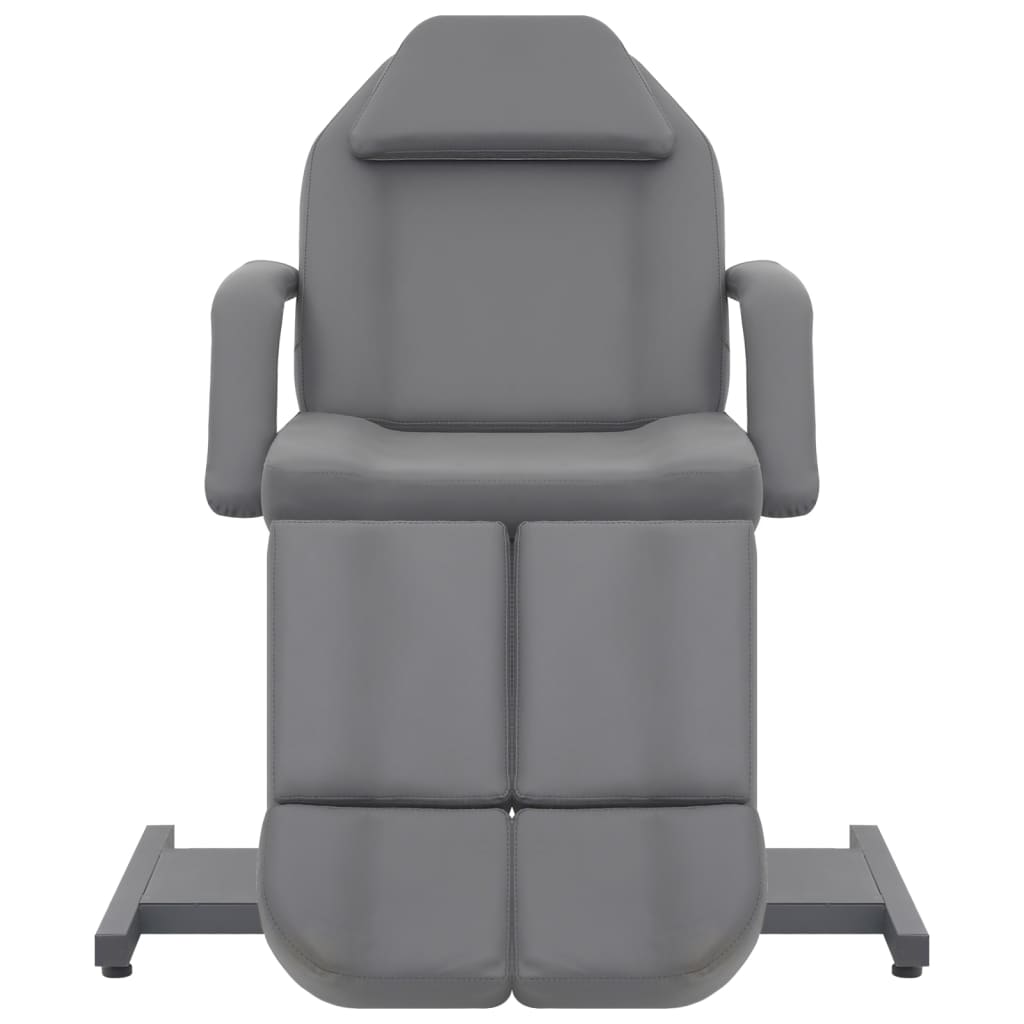 Cosmetic Chair Faux Leather Gray 180 x 62 x 78 cm
