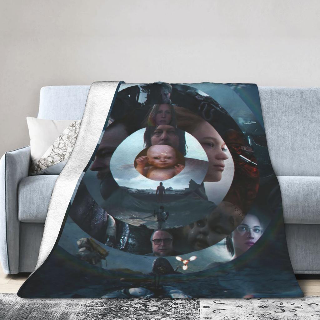 Death Stranding Видеоигра Супермягкое Одеяло Мальчик Девочка Плюшевое Плед Модное Уличное Фланелевое Покрывало Покрывало для Дивана